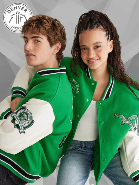Aero Eagles Varsity Jacket Jacket Green