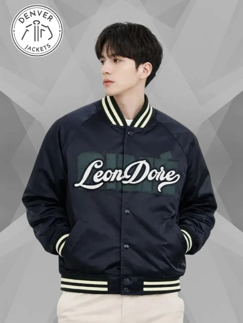 Aime Leon Dore Overlay Blue Varsity Jacket