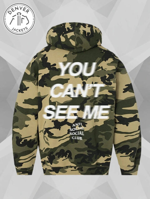 Anti Social Social Club x WWE You Can t See Me Camo Hoodie