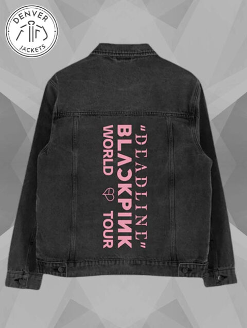 BLACKPINK Denim Jacket Dark Grey