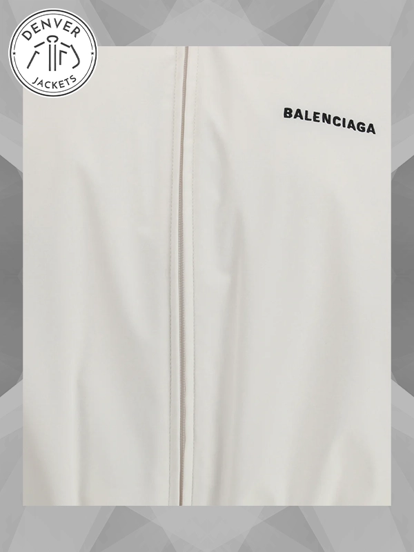 Balenciaga White Windbreaker Jacket