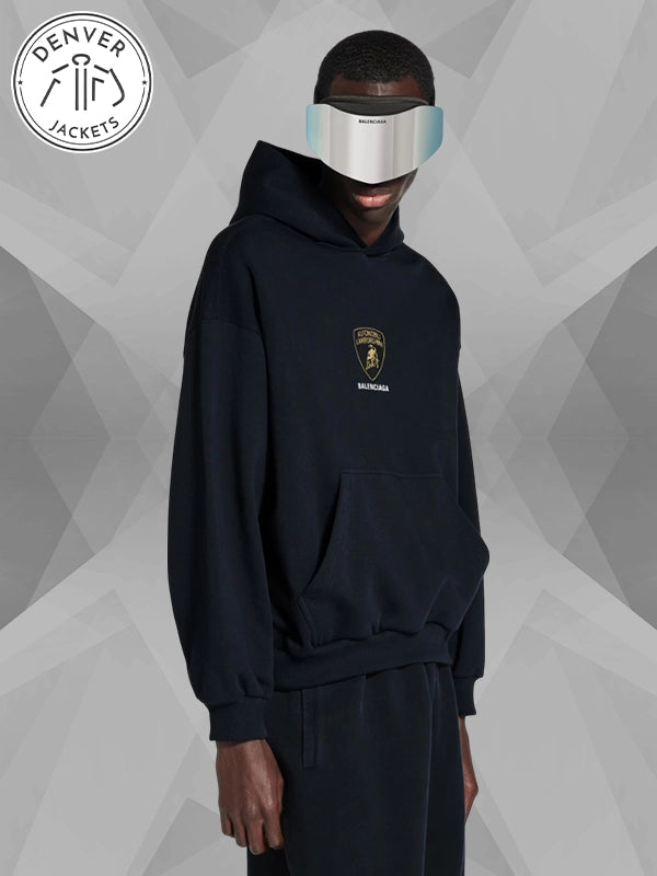 Balenciaga x Lamborghini Hoodie Black