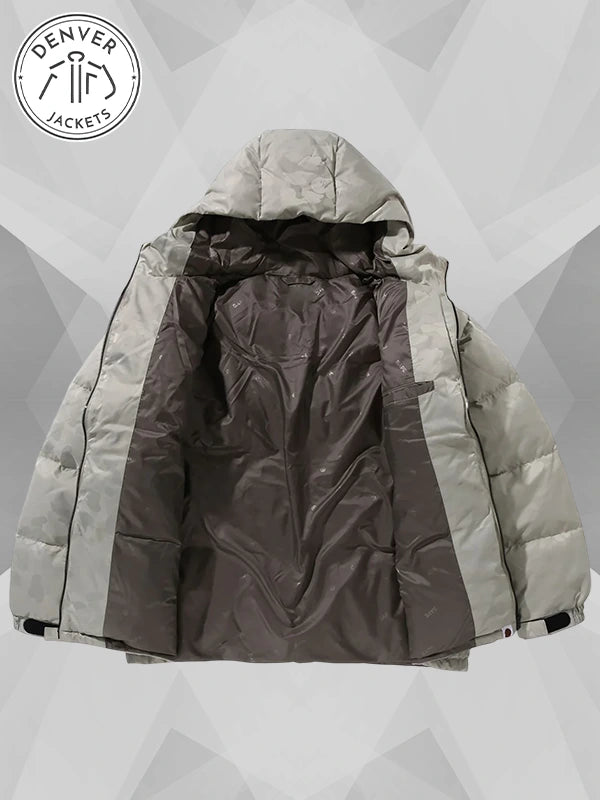 Bape Camouflage Puffer Jacket Beige