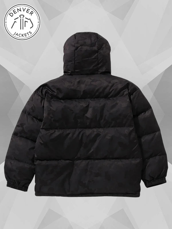 Bape Camouflage Puffer Jacket Black