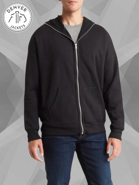Bella Canvas Total Zip Black Hoodie