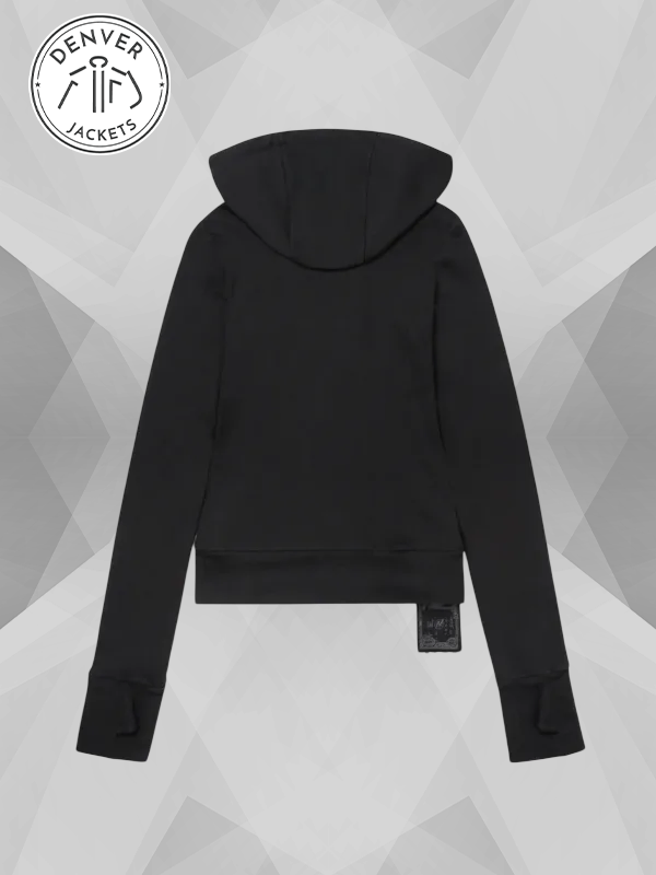 Big Zipper Black Hoodie