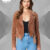 Blank NYC Suede Jacket Brown