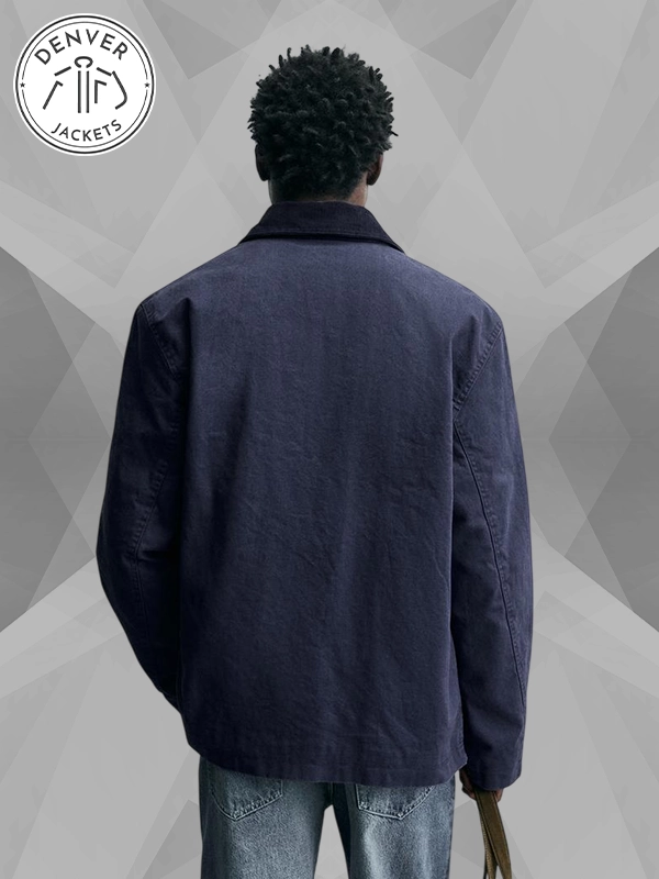 Blue Zara Clasp Jacket Men
