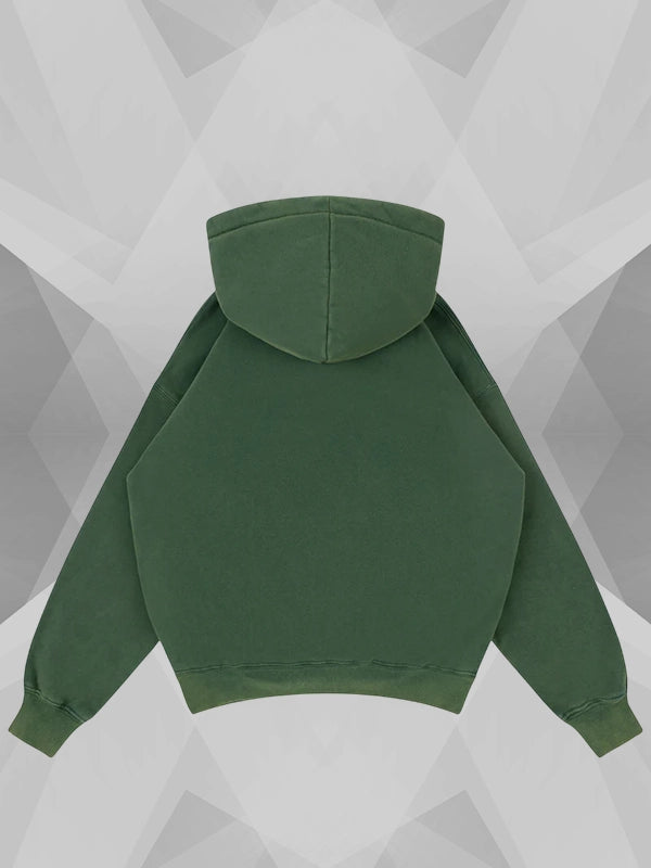 Broken Oslo Green Pullover Hoodie