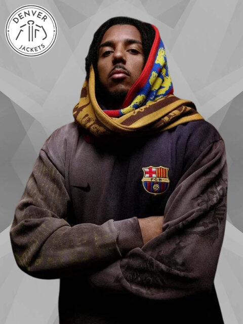 CJ x Nike x Barcelona Split Dye Crest Hoodie