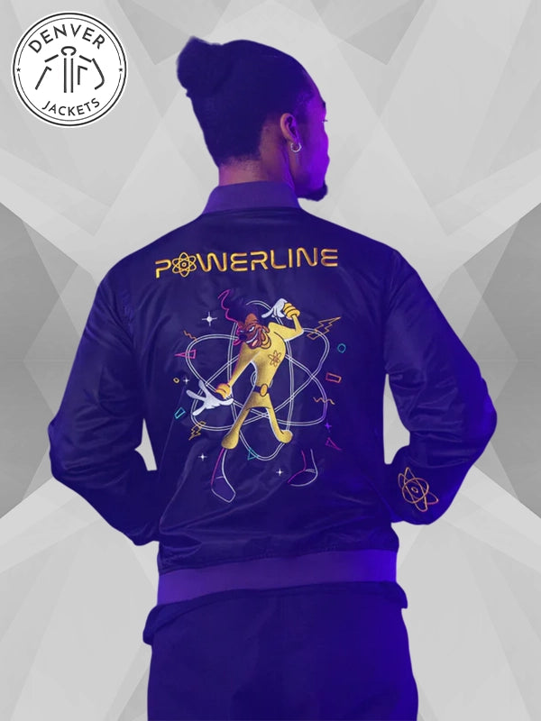 Cakeworthy Powerline Black Bomber Jacket