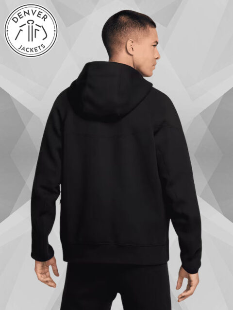 Chelsea F C Nike Tech Fleece Black Jacket Hoodie