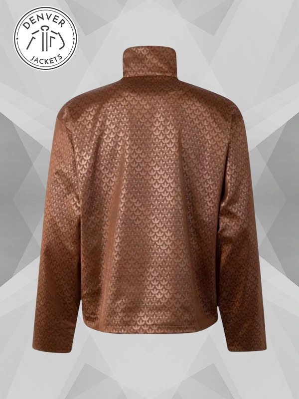 Chinese New Year Tang Retro Sports Brown Jacket