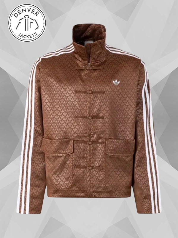Chinese New Year Tang Retro Sports Jacket Brown