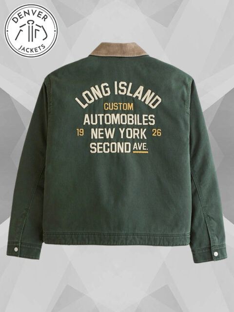 Cropped Zip Workwear Jacket Abercrombie