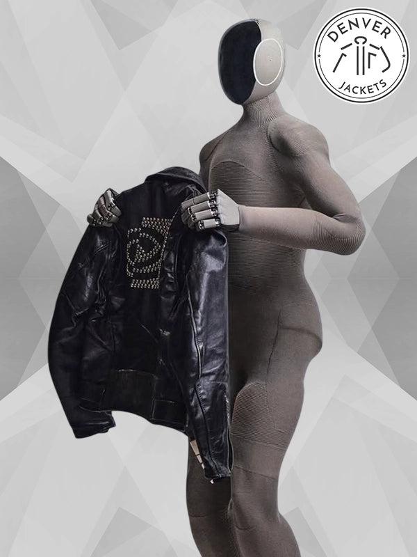 Custom ERL Jensen Huang Nvidia Leather Jacket