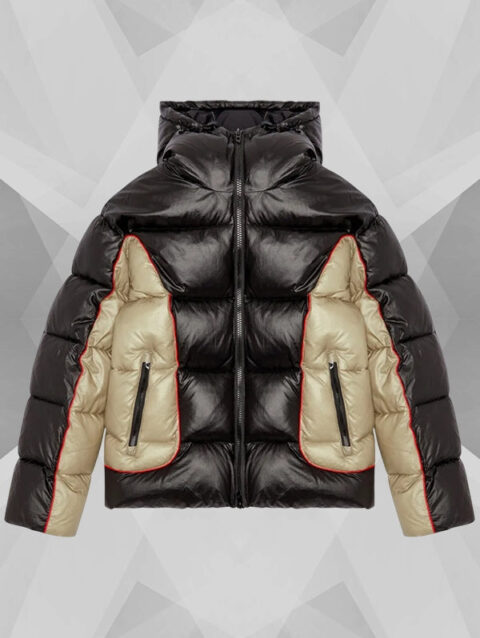 Diesel Puffer Jacket Black and Beige