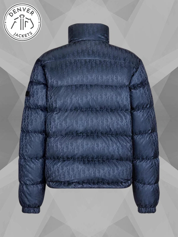 Dior Oblique Puffer Jacket Blue
