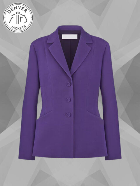 Dior The Bar Jacket Purple