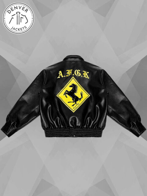 Doncare AFGK Ferrari Black Leather Jacket