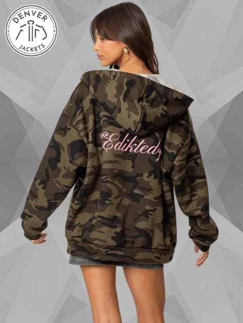 Edikted Camo Hoodie