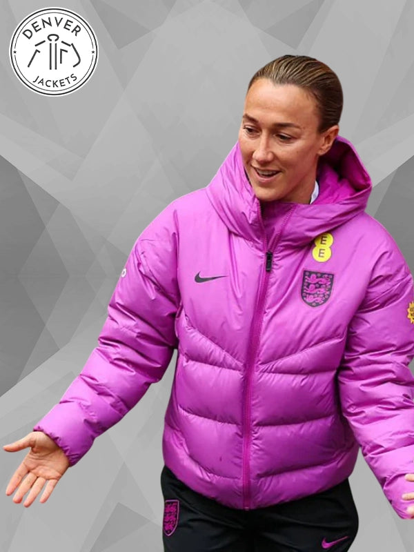 England Lionesses Purple Nike Puffer Jacket