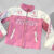 Ferrari Pink Leather Jacket