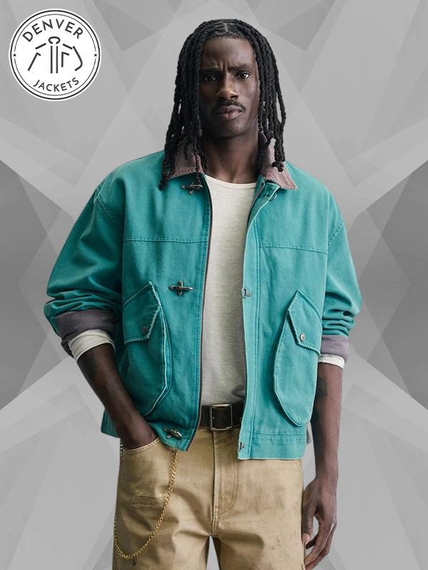 Fireman Clasp zara Jacket In Sea Green