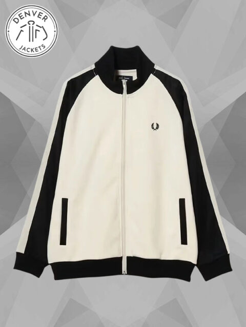 Fred Perry x BEAMS Track Jacket Black and White