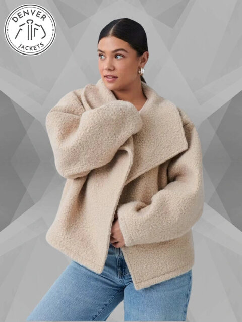 Gina Tricot bunda pro prechodne obdobi 20129 bezova Oversize