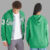 Green Aeropostale Eagles Script Full Zip Hoodie