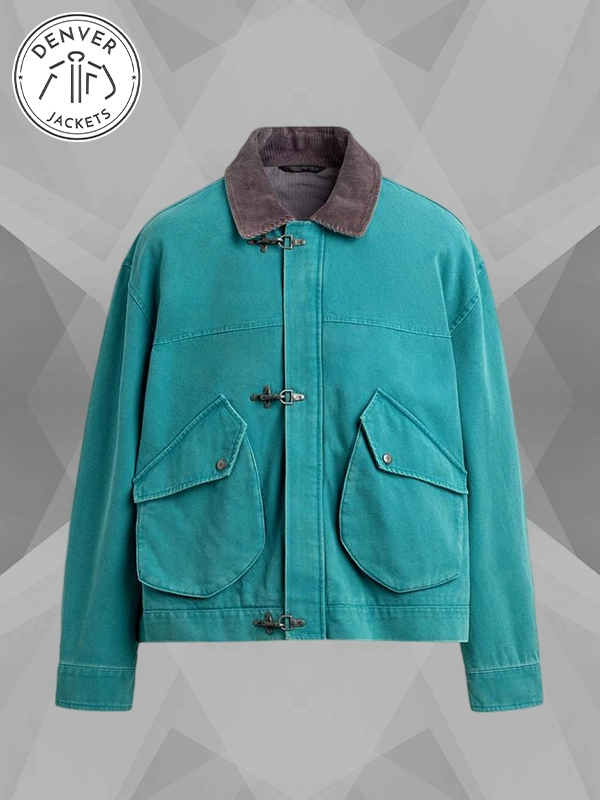 Green Zara Jacket With Clasps