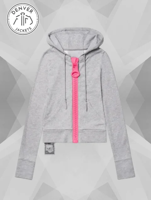 Grey Big Zipper Hoodie Rohan Mirza