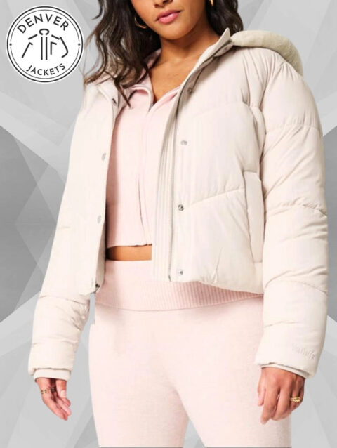Hollister Pink Puffer Jacket