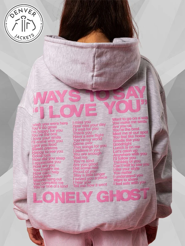 I Love You Say It Back Pacsun Hoodie Heather Grey