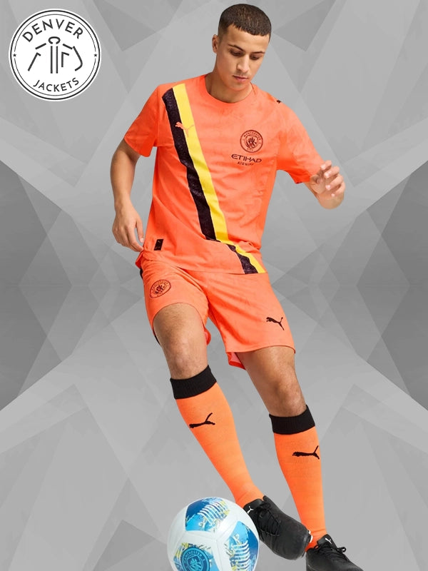 KidSuper Man City FC Jersey Neon