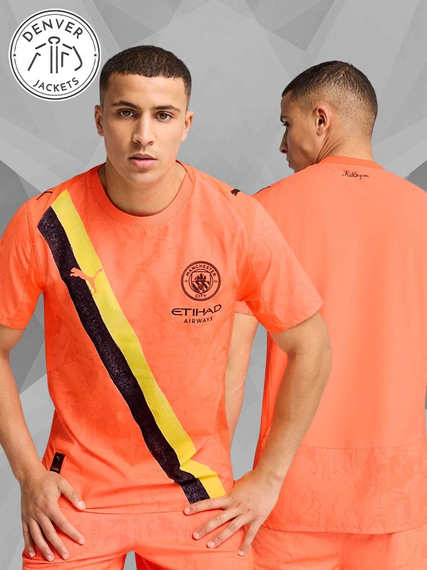 KidSuper Manchester City Jersey Orange Neon