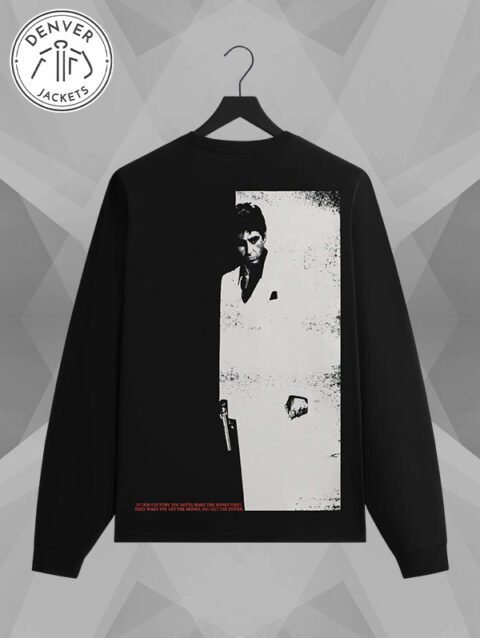Kith x Scarface Tony Montana Black Sweatshirt Crewneck