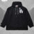 LA Dodgers Coaches Hooded Windbreaker Jacket Black