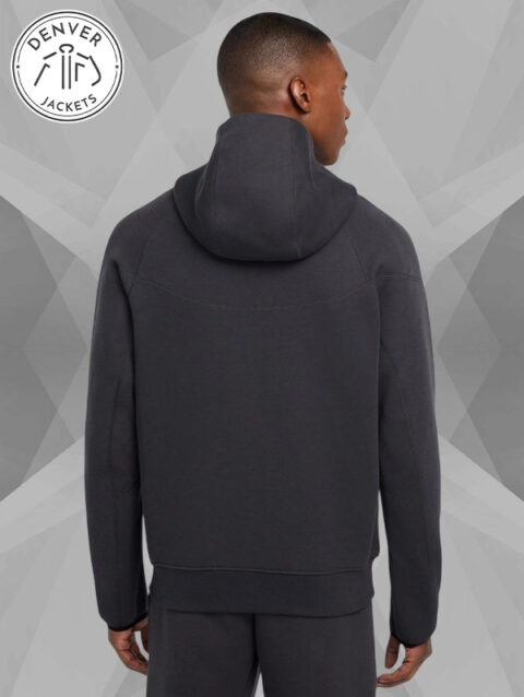 LFC Nike Mens 24 25 Tech Fleece Hoodie Dark Grey