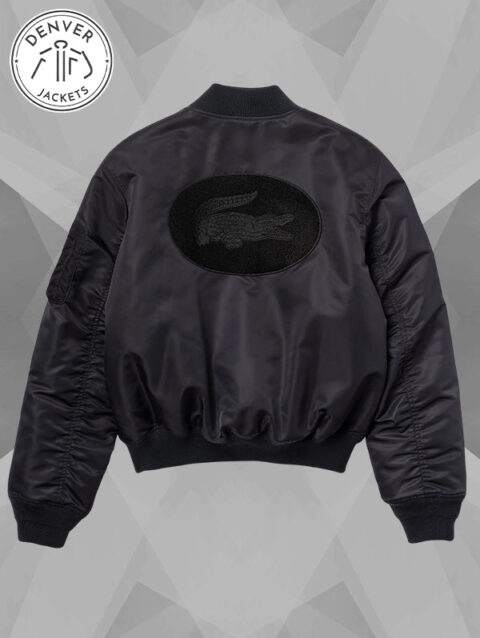 Lacoste Black Bomber Jacket