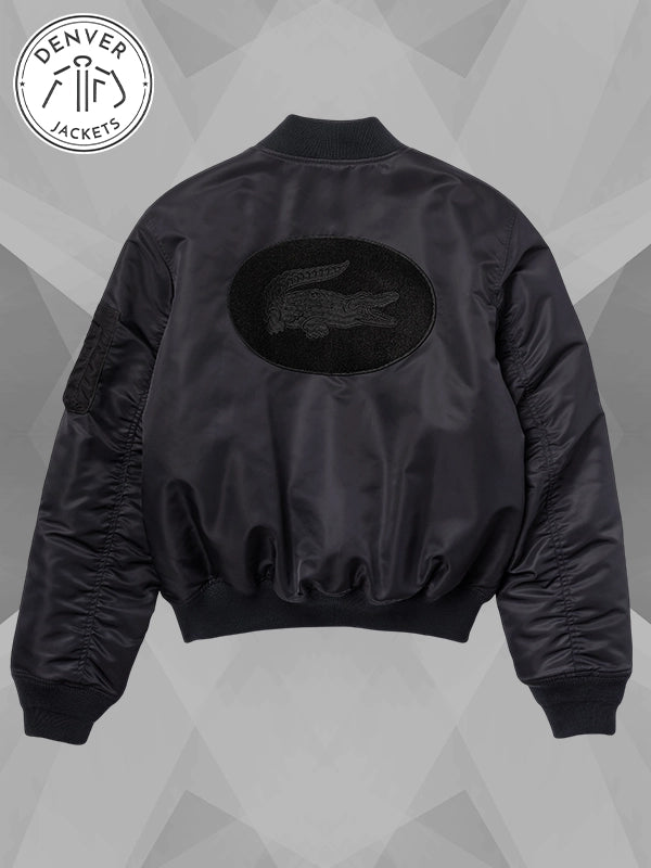 Lacoste Black Bomber Jacket