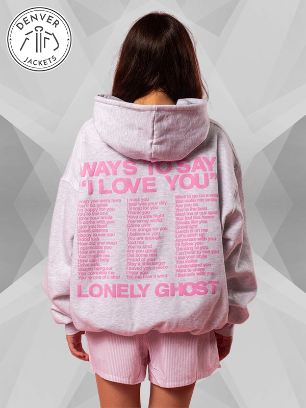Lonely Ghost I Love You Say It Back Hoodie Sweatshirt Grey