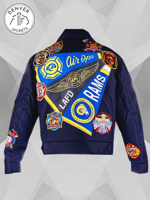 Los Angeles Rams Los Angeles Fire Department Jacket Blue