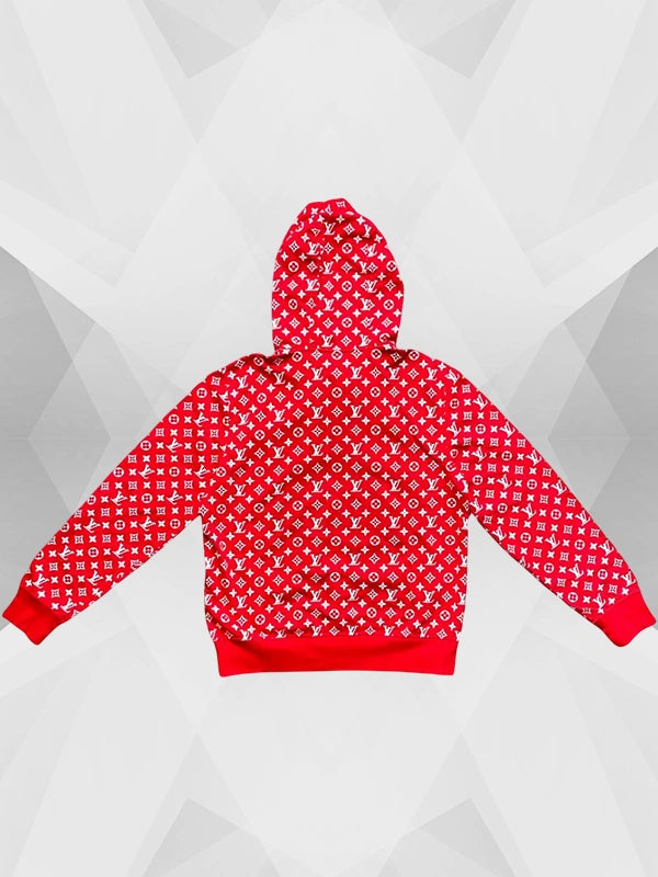 Louis Vuitton Supreme Hoodie Red