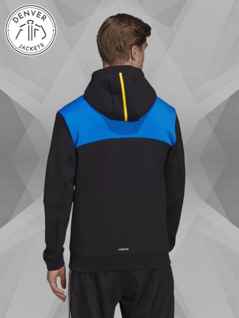 Manchester United Adidas Z N E Anthem Jacket Black