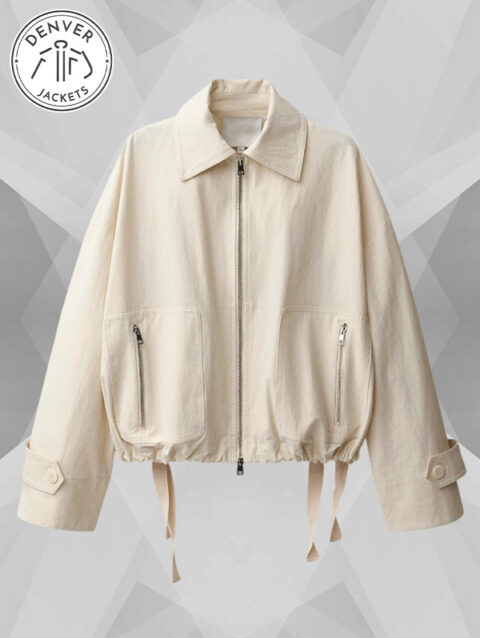 Mango April 25 Light Jacket Cream