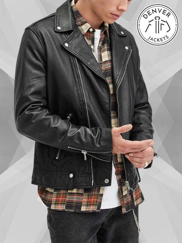 Men s All Saints Leather Jacket