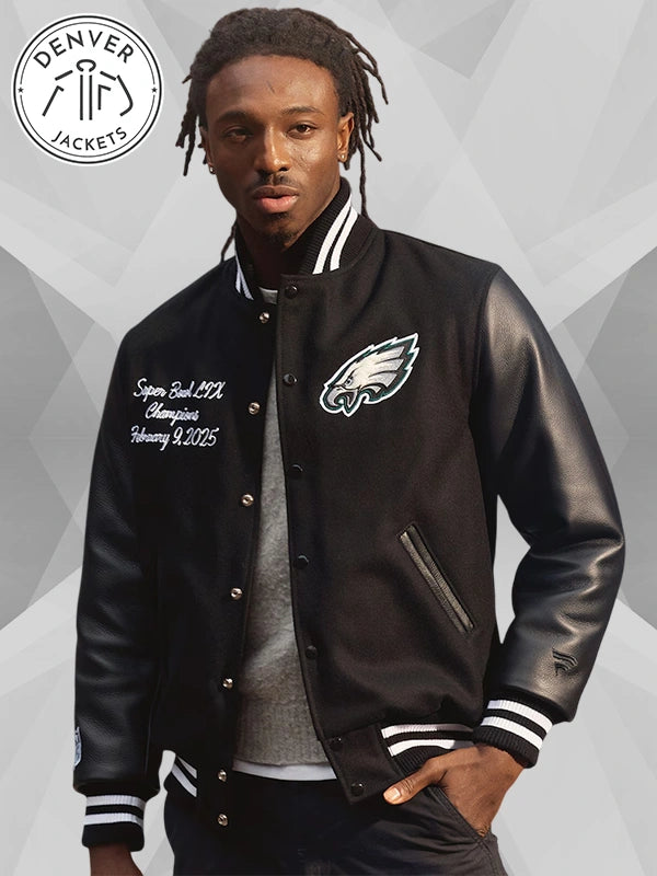 Men s Fanatics Black Philadelphia Eagles Super Bowl LIX Champions Limited Edition Jacket