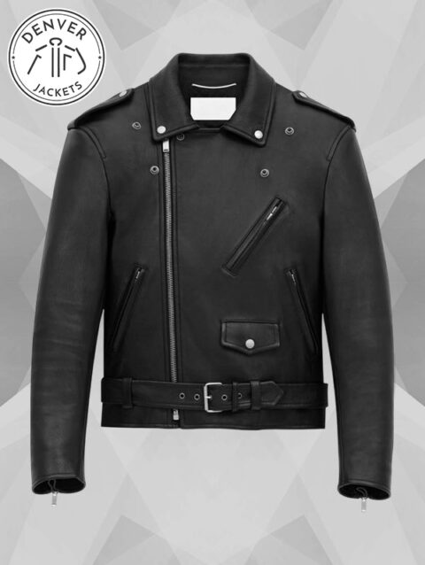 Men s Saint Laurent Leather Biker Jacket